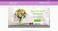 Desktop Screenshot of muellersflowershop.com